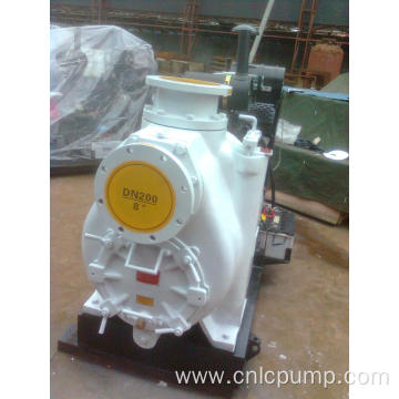 Self priming centrifugal pump with diesel engine